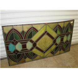 Exterior Stained Glass Style Window