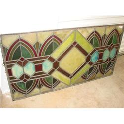 Exterior Stained Glass Style Window