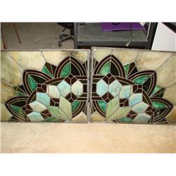 2 Stained Glass Style Windows