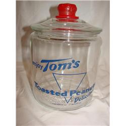 "Enjoy Tom's Peanuts" Jar w/Lid