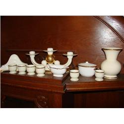11 Gold & Ivory China Pieces