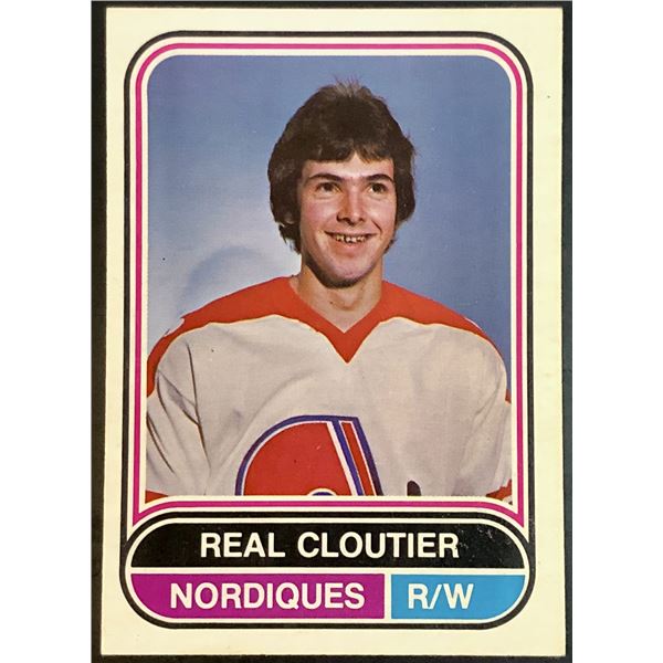 1975-76 WHA O-PEE-CHEE REAL CLOUTIER ROOKIE CARD