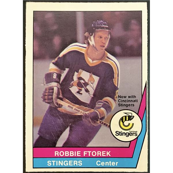 1977-78 WHA O-PEE-CHEE ROBBIE FTOREK