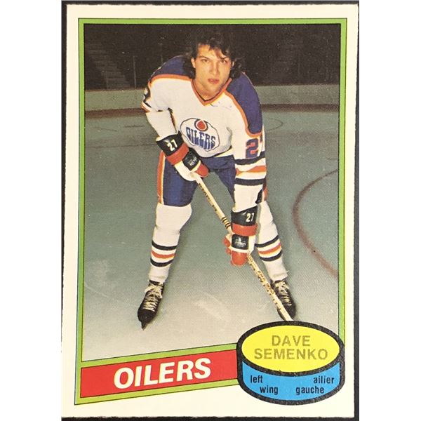 1980-81 O-PEE-CHEE DAVE SEMENKO ROOKIE CARD