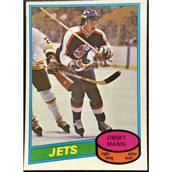 1980-81 O-PEE-CHEE JIMMY MANN ROOKIE CARD