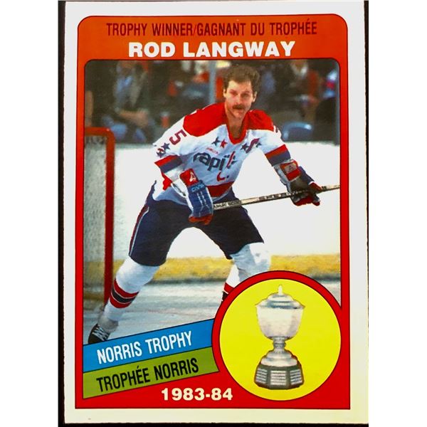 1984-85 O-PEE-CHEE ROD LANGWAY (HOF)