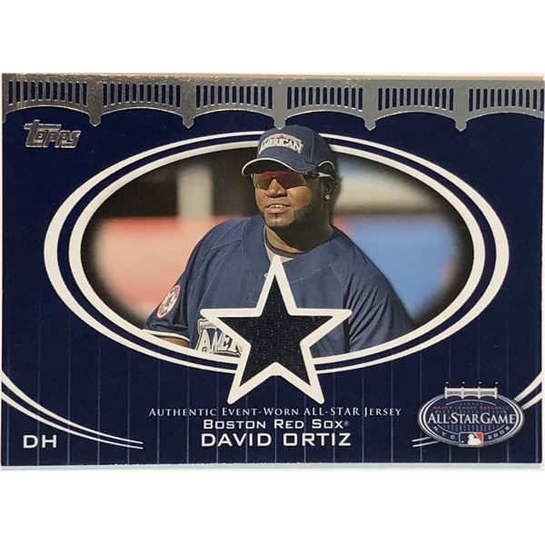 2009 TOPPS DAVID ORTIZ (HOF) GAME WORN ALL STAR GAME JERSEY