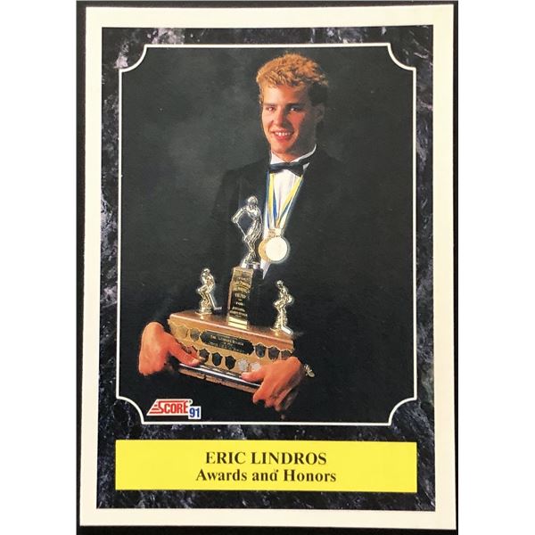 1991-92 SCORE ERIC LINDROS (HOF)