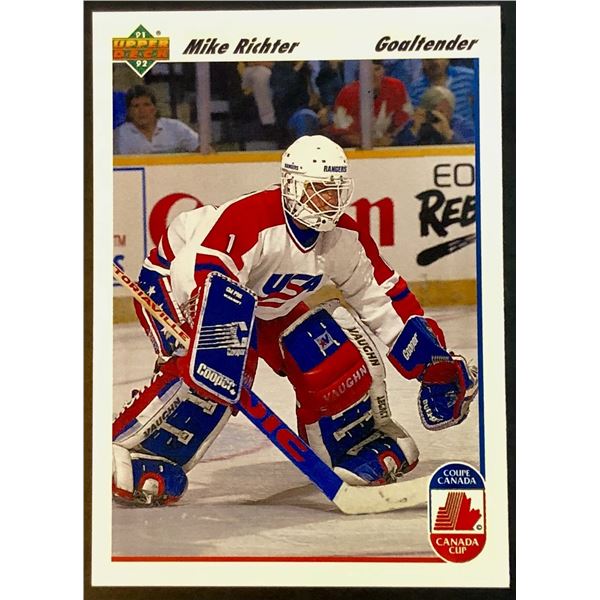 1991-92 UPPER DECK MIKE RICHTER (HOF) ROOKIE CARD