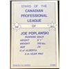 Image 2 : 1981 JOGO CFL JOE POPLAWSKI (HOF)