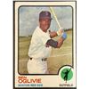 Image 1 : 1973 TOPPS BEN OGLIVIE ROOKIE CARD