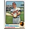 Image 1 : 1973 TOPPS HIGH NUMBERS - ANDY ETCHEBARREN
