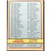 Image 1 : 1972-73 O-PEE-CHEE 2nd SERIES CHECKLIST - CORRECTED VERSION
