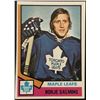 Image 1 : 1974-75 NHL TOPPS BORJE SALMING (HOF) ROOKIE CARD