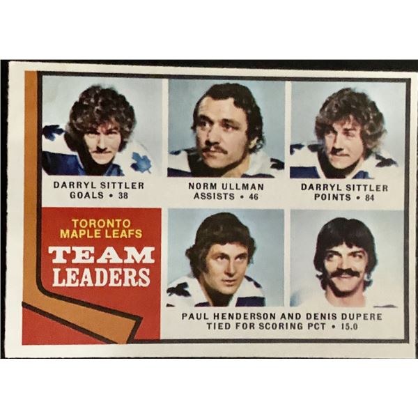 1974-75 O-PEE-CHEE DARRYL SITTLER (HOF)
