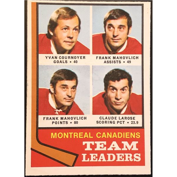 1974-75 O-PEE-CHEE FRANK MAHOVLICH (HOF)