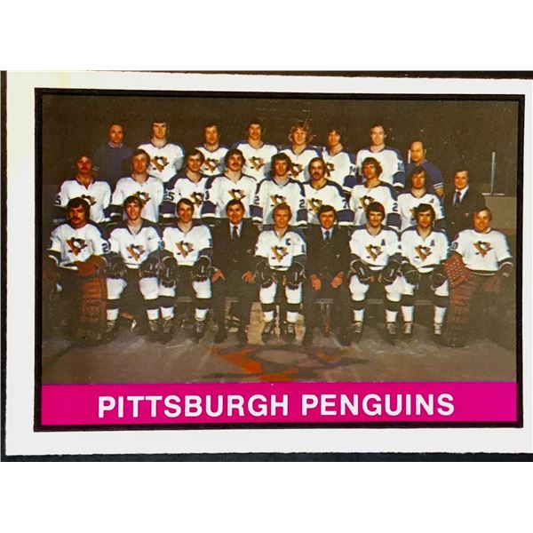 1974-75 O-PEE-CHEE PITTSBURGH PENGUINS