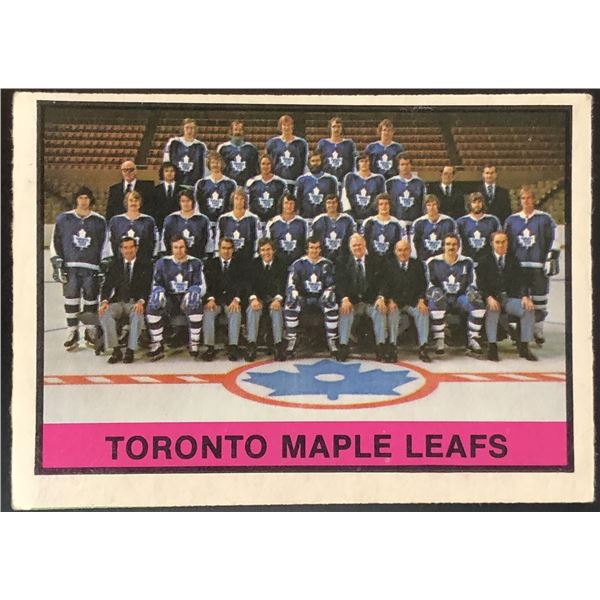 1974-75 O-PEE-CHEE TORONTO MAPLE LEAFS