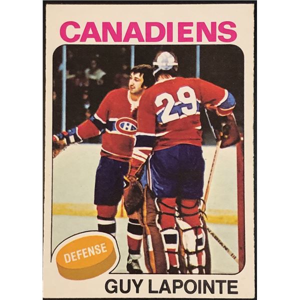 1975-76 NHL O-PEE-CHEE GUY LAPOINTE (HOF)