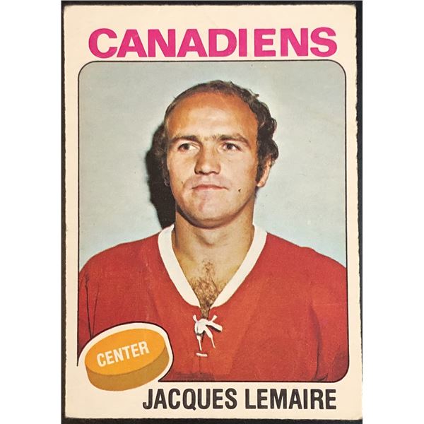 1975-76 NHL O-PEE-CHEE JACQUES LEMAIRE (HOF)