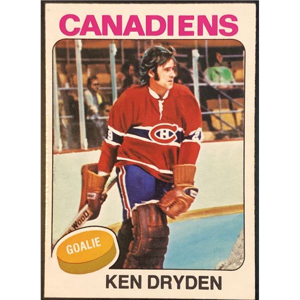 1975-76 NHL O-PEE-CHEE KEN DRYDEN (HOF)