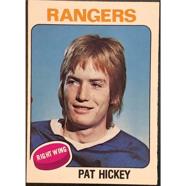 1975-76 NHL O-PEE-CHEE PAT HICKEY ROOKIE CARD