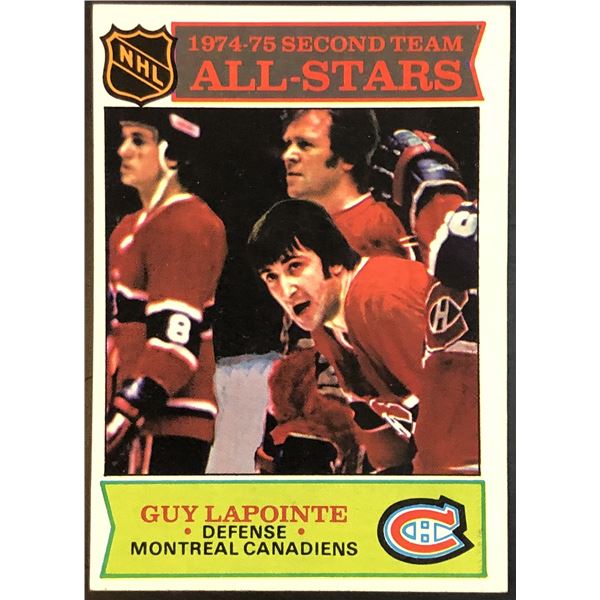 1975-76 NHL TOPPS GUY LAPOINTE (HOF)