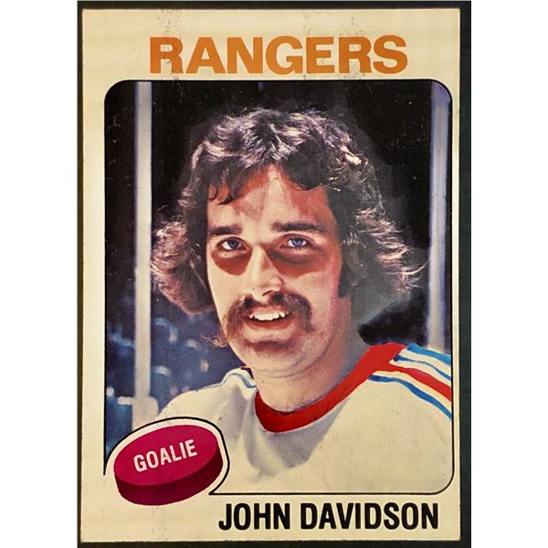 1975-76 NHL TOPPS JOHN DAVIDSON (HOF)