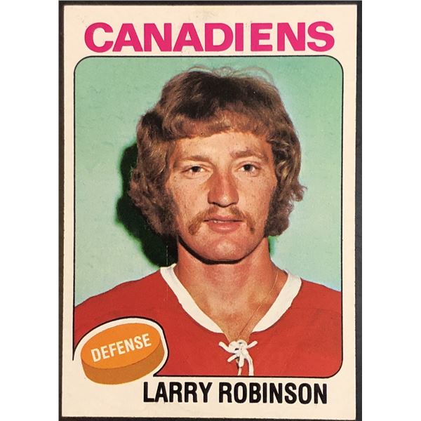 1975-76 NHL TOPPS LARRY ROBINSON (HOF)