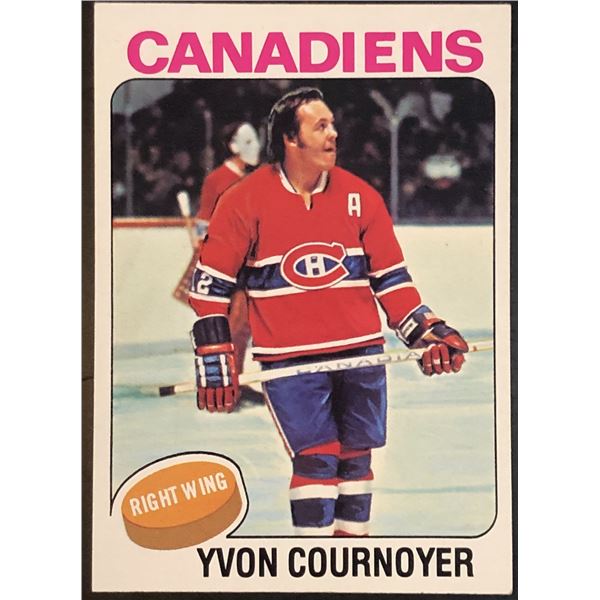 1975-76 NHL TOPPS YVON COURNOYER (HOF)