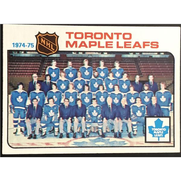 1975-76 TOPPS TORONTO MAPLE LEAFS