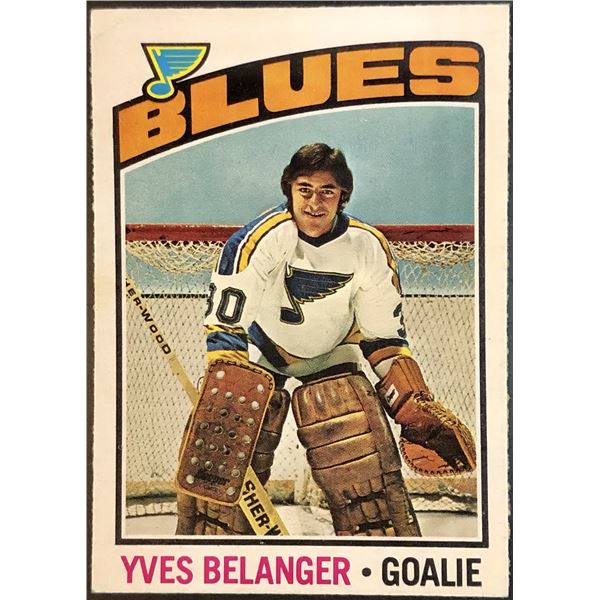1976-77 NHL O-PEE-CHEE YVES BELANGER ROOKIE CARD