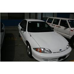 2000 CHEV CAVALIER 4DR WHITE G Odom: 81884 Vin: 3G1JC5249YS1