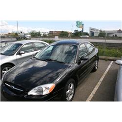 2003 FORD TAURUS 4DR BLACK G Odom: 72130 Vin: 1FAFP53U83G101