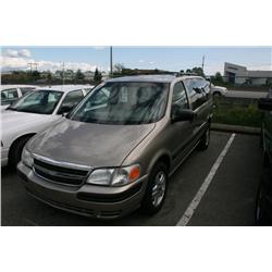 2003 CHEV VENTURE PASS VAN GOLD G Odom: 105410 Vin: 1GNDV03E