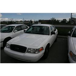 2003 FORD CR-VIC 4DR WHITE G Odom: 133079 Vin: 2FAHP71W53X18