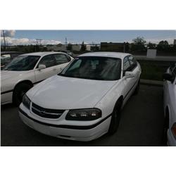 2000 CHEV IMPALA 4DR WHITE G Odom: 102311 Vin: 2G1WF55K7Y933