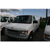 Image 1 : 1998 FORD ECONLINE CARGO VAN WHITE G Odom: 59813 Vin: 1FTSE3