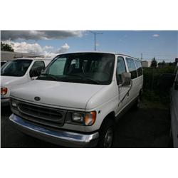 1998 FORD CLUB WAGON PASS VAN WHITE G Odom: 348109 Vin: 1FBN
