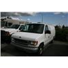 Image 1 : 1999 FORD E-150 CARGO VAN WHITE G Odom: 92721 Vin: 1FTRE1422