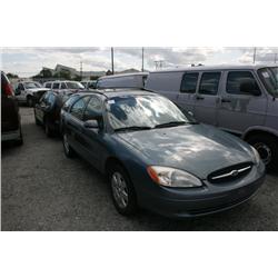 2001 FORD TAURUS 4DR S/W BLUE G Odom: 51588 Vin: 1FAFP58U71G