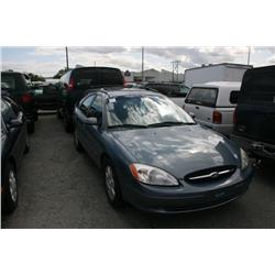 2001 FORD TAURUS 4DR S/W BLUE G Odom: 80313 Vin: 1FAFP58U41G