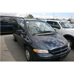 2000 DODGE CARAVAN PASS VAN BLUE G Odom: 0 Vin: 2B4GP2536YR7