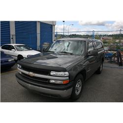 2002 CHEV SILVERADO REG-CAB P.U GREY G Odom: 160263 Vin: 1GC