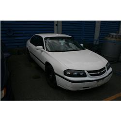 2003 CHEV IMPALA 4DR WHITE G Odom: 140251 Vin: 2G1WF55K93933