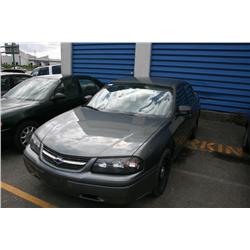 2004 CHEV IMPALA 4DR GRAY G Odom: 93121 Vin: 2G1WF55K5492843