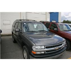 2001 CHEV TAHOE 4DR SUV GRAY G Odom: 171009 Vin: 1GNEK13V11J