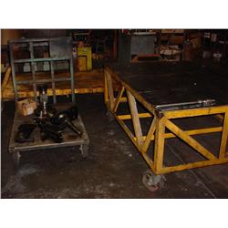 3 metal carts