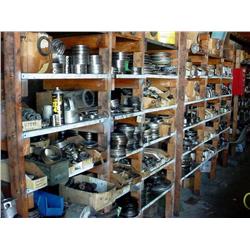 Inventory of used parts in bottom floor of teardown building