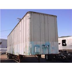 Aluminum van trailer - Rear doors close, and could be locked